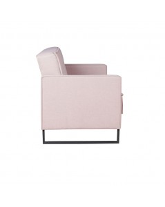 Divano funzione letto e contenitore Legen 3 Posti in vellutino rosa antico 210x85x87H