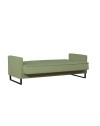 Divano funzione letto e contenitore Legen 3 Posti in vellutino verde oliva 210x85x87H