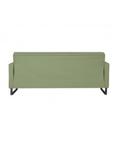 Divano funzione letto e contenitore Legen 3 Posti in vellutino verde oliva 210x85x87H