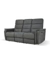 Divano recliner elettrici 3 posti grigio Faber 191x77x105H