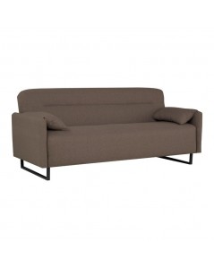 Divano funzione letto Odin 3 posti in tessuto beige 199x85x85H