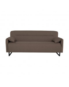Divano funzione letto Odin 3 posti in tessuto beige 199x85x85H