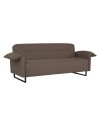 Divano funzione letto Odin 3 posti in tessuto beige 199x85x85H