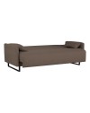 Divano funzione letto Odin 3 posti in tessuto beige 199x85x85H