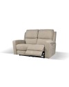 Divano 2 posti recliner elettrici tessuto tortora Claus 156x77x103H