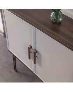 Madia 2 ante e 2 cassetti finitura Mozambik spatolato Merlin 195x47.6x82.6H