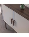 Madia 2 ante e 2 cassetti finitura Mozambik spatolato Merlin 195x47.6x82.6H