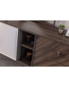 Madia 2 ante e 2 cassetti finitura Mozambik spatolato Merlin 195x47.6x82.6H