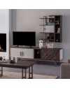 Mobile porta Tv 4 ante Merlin 195x47.6x60H finitura Mozambik spatolato