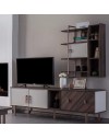 Mobile porta Tv 4 ante Merlin 195x47.6x60H finitura Mozambik spatolato
