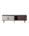 Mobile porta Tv 4 ante Merlin 195x47.6x60H finitura Mozambik spatolato