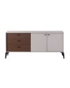 Madia 2 ante e 3 cassetti Piedra colore beige e kaplan 173.3x45x79H