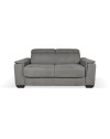 Divano Letto 2 posti in tessuto grigio Mercurio 194x83x97H