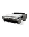 Divano Letto 2 posti in tessuto grigio Mercurio 194x83x97H