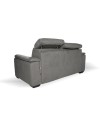 Divano Letto 2 posti in tessuto grigio Mercurio 194x83x97H