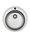 Lavello rotondo incasso per cucina SA02 inox diametro 51 cm