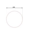 Lavello rotondo incasso per cucina SA02 inox diametro 51 cm