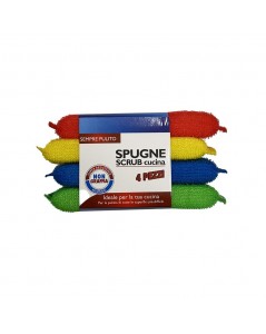 Set spugne scrub per cucina 4 pezzi prezzo