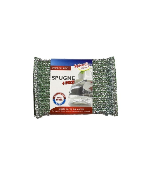 Set 4 spugne multiuso da cucina