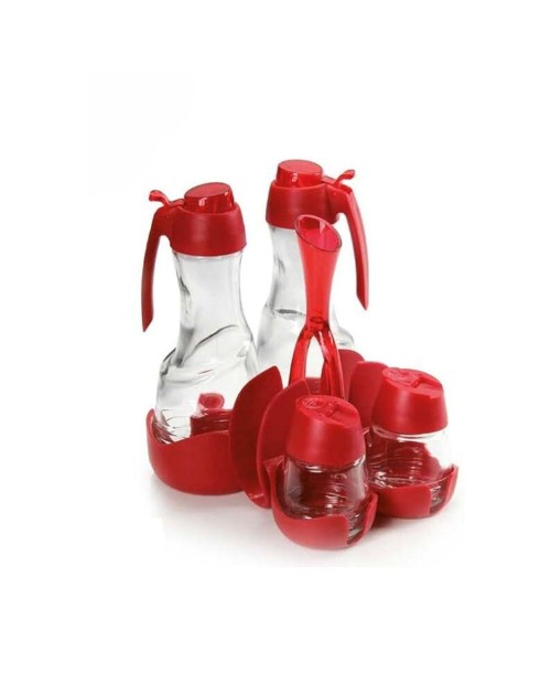 Set 4 pezzi oliera menage