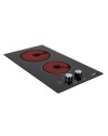 Mini cucina Cucinino120 bianco larice con lavello e piano cottura vetroceramica 120x60x85H