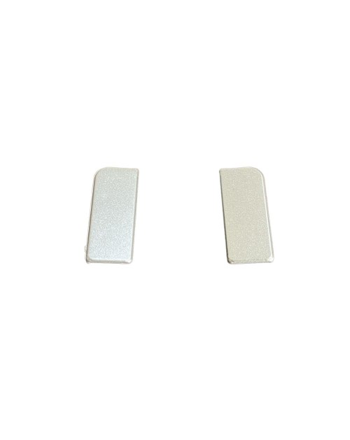 Coppia tappi 25 mm in alluminio per alzatina da cucina