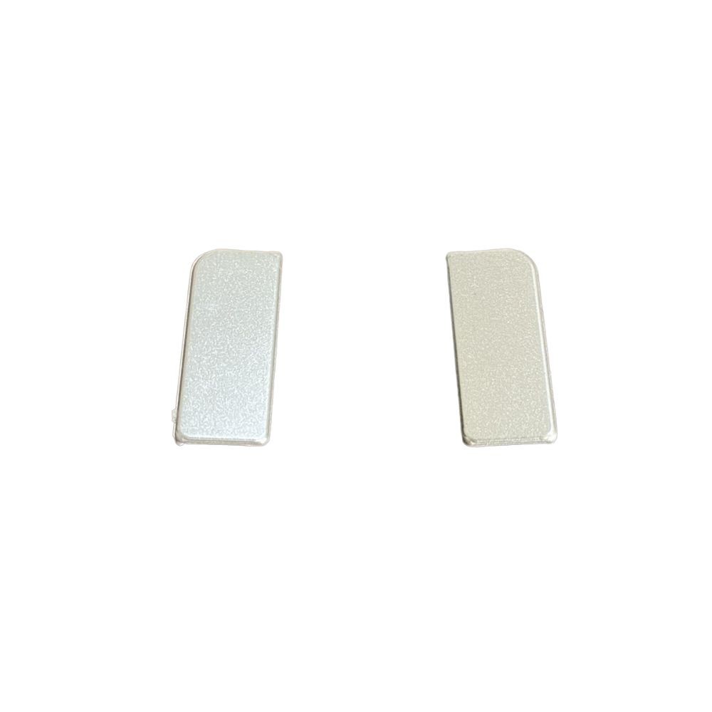 Coppia tappi 25 mm in alluminio per alzatina da cucina