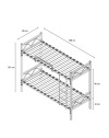 Letto a castello in metallo bianco con reti incluse Wind 80x198x161H