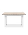 Tavolo rettangolare allungabile Houston80B sabbia e bianco 120x80x75H