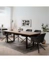 Tavolo allungabile 200x90x75H Denver80C colore quercia antracite