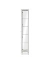 Vetrina colore bianco con anta e 4 ripiani Albi52A 33x33x189H