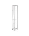 Vetrina colore bianco con anta e 4 ripiani Albi52A 33x33x189H
