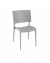 Sedia in polipropilene design geometrico Sharp colore grigio cemento