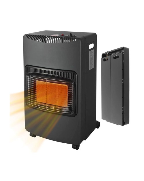 Stufa a gas salvaspazio pieghevole 4200W colore nero White