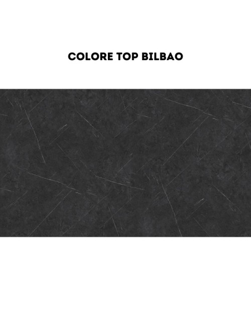 Cucina 360 cm con Elettrodomestici Iris Lusso bianco opaco Tortora
