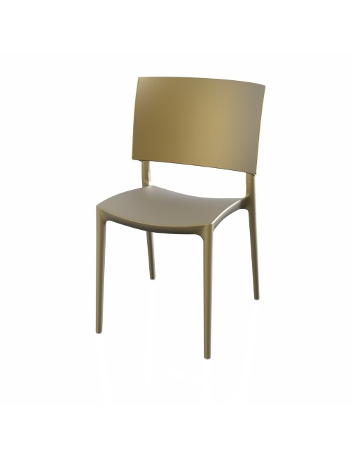 Sedia in Polipropilene design geometrico Sharp colore oro prezzo