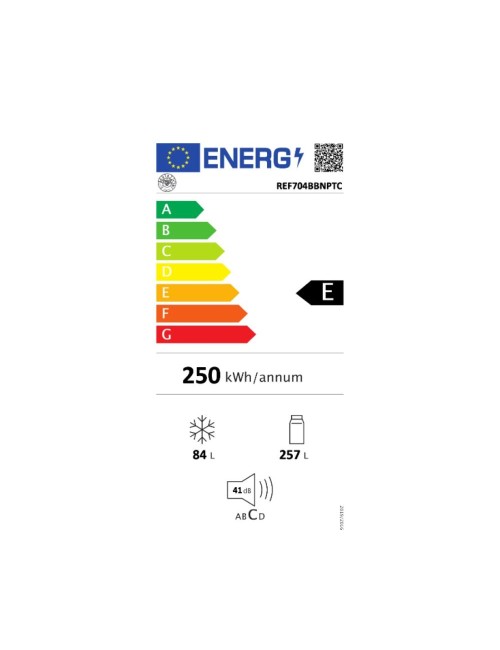 Frigorifero incasso Bertazzoni Total NO FROST 341 litri classe E REF704BBNPTCS