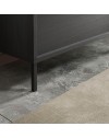 Mobile bagno 2 cassetti Adam105 colore nero frassinato 105x43x78H