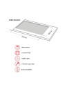 Piano Cottura gas 5 fuochi 90 cm acciaio inox Samet Nettuno90