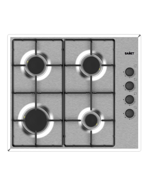 Piano cottura 4 fuochi inox Samet Ariane