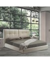 Camera da letto canapa frassinato e maniglie antracite Lulu