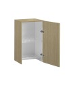 Pensile scolapiatti con anta 60x33x96H colore rovere promenade