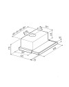 Cappa sottopensile Tecnowind Slim90 colore grigio con frontalino inox  estraibile classe D