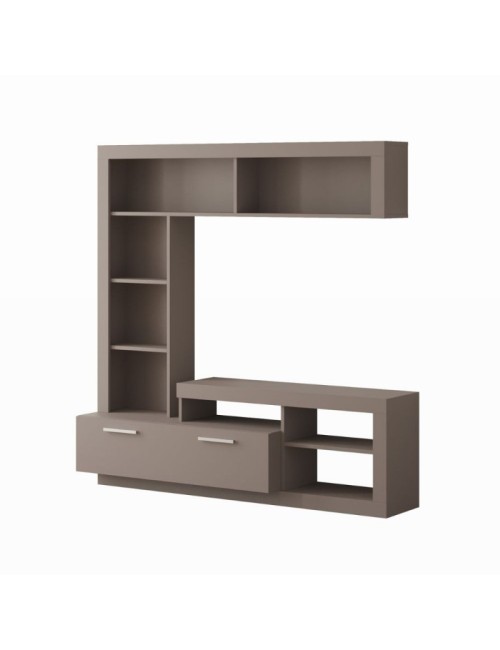 Parete attrezzata tortora Leo 171x42x171