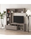 Parete attrezzata tortora Leo 171x42x171
