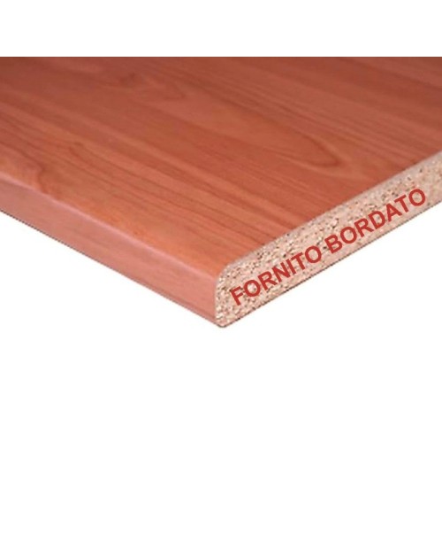 Top cucina forato colore ciliegio foro lavello sinistro 195x60x3.8H