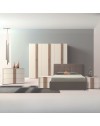 Camera da letto bianco nuvola e maniglie noce america letto contenitore Kross