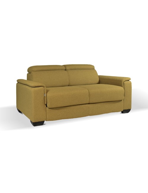 Divano letto colore senape Mercurio 3 posti 210x94x90H