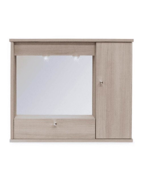 Mobile Bagno Pensile olmo con Specchio e Ante 73x14x61H