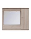 Mobile Bagno Pensile olmo con Specchio e Ante 73x14x61H
